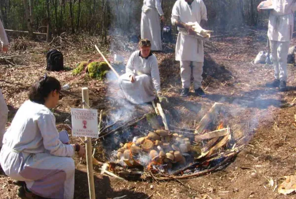 Töpferei-Handwerk Mittelalter-Baustelle