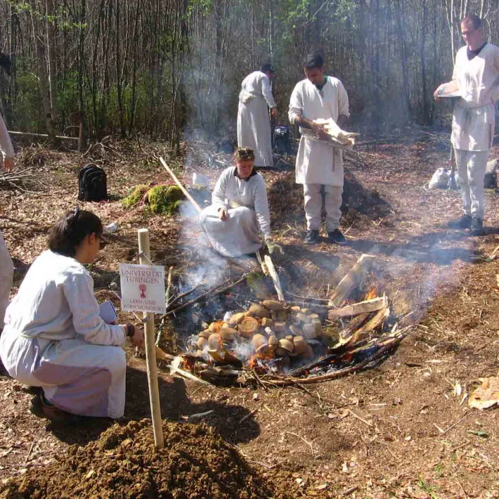 Pottery craft Medieval building site