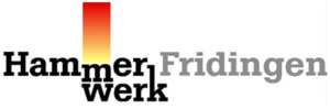 buntes Logo und Schriftzug in schwarz Hammerwerk Fridingen