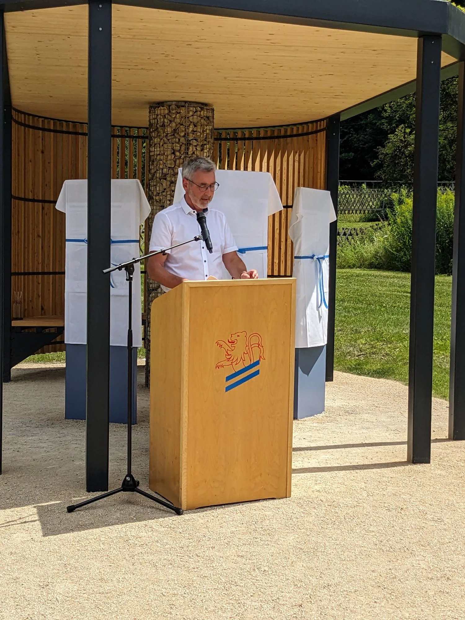 Rede zur Eröffnung des Info-Points an der Donauversickerung in Immendingen im Donaubergland